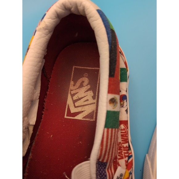 2018 World Cup Flag Vans Mens‎  Mulitcolor Size 7 Women\'s 8.5 main image 6